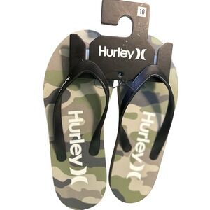 Hurley Men's CAMOUFLAGED Flip Flops - Size 10 Men's
